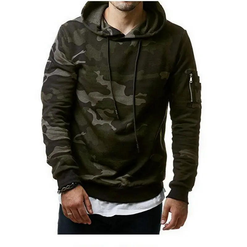 Новинка 2020 мужские камуфляжные свитшоты с капюшоном Мужская одежда модные худи
