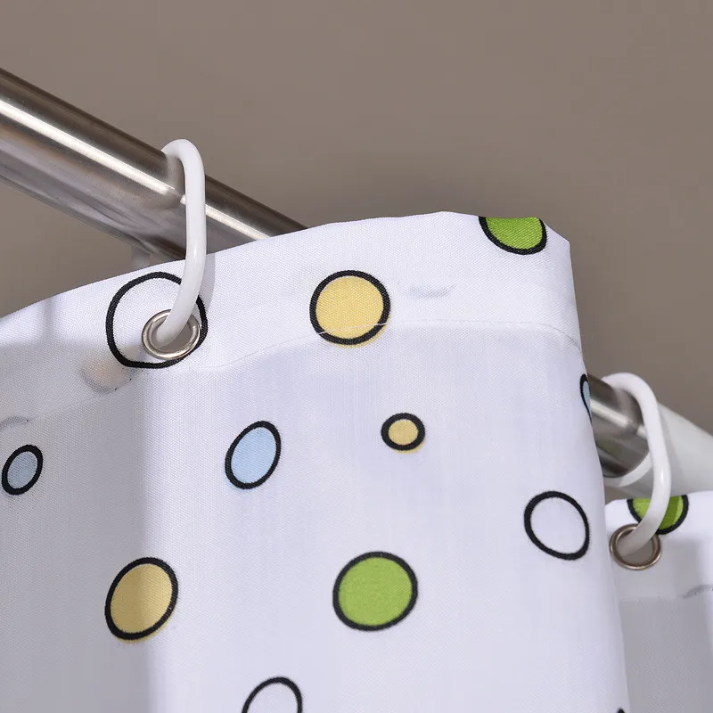 

Fishes Shower Curtain Modern Curtain Waterproof Polyester Bathroom Products White Bathroom Curtains 180*180cm Eco-Friendly 20