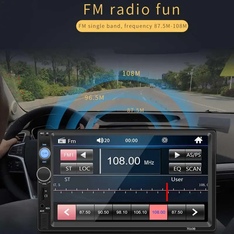 Автомобильный стерео радио 2 DIN 7 дюймов HD MP5 FM плеер gps навигаторы сенсорный экран