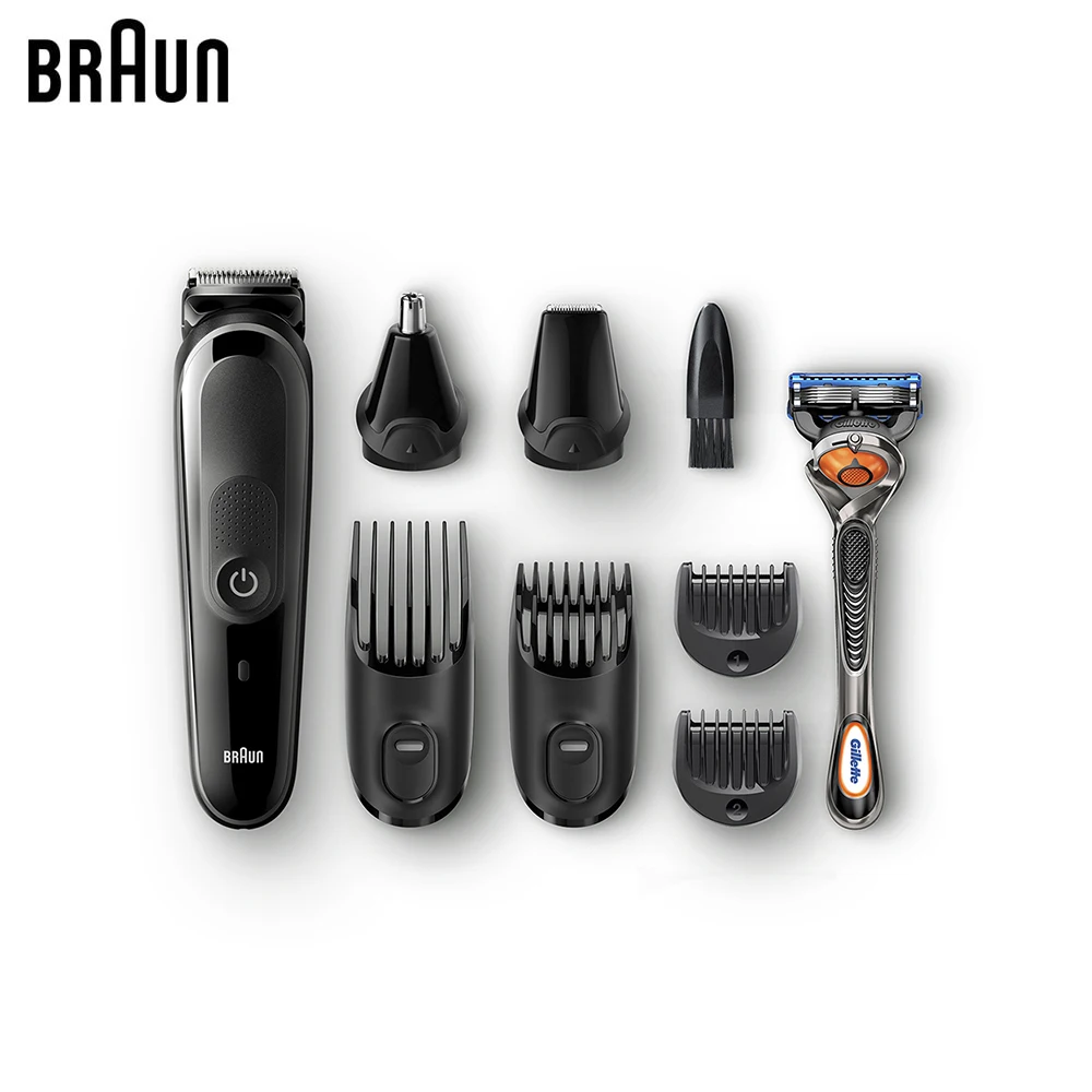 Триммер для бороды Braun MGK5060 + Бритва Gillette 2 насадки|Триммеры волос| |