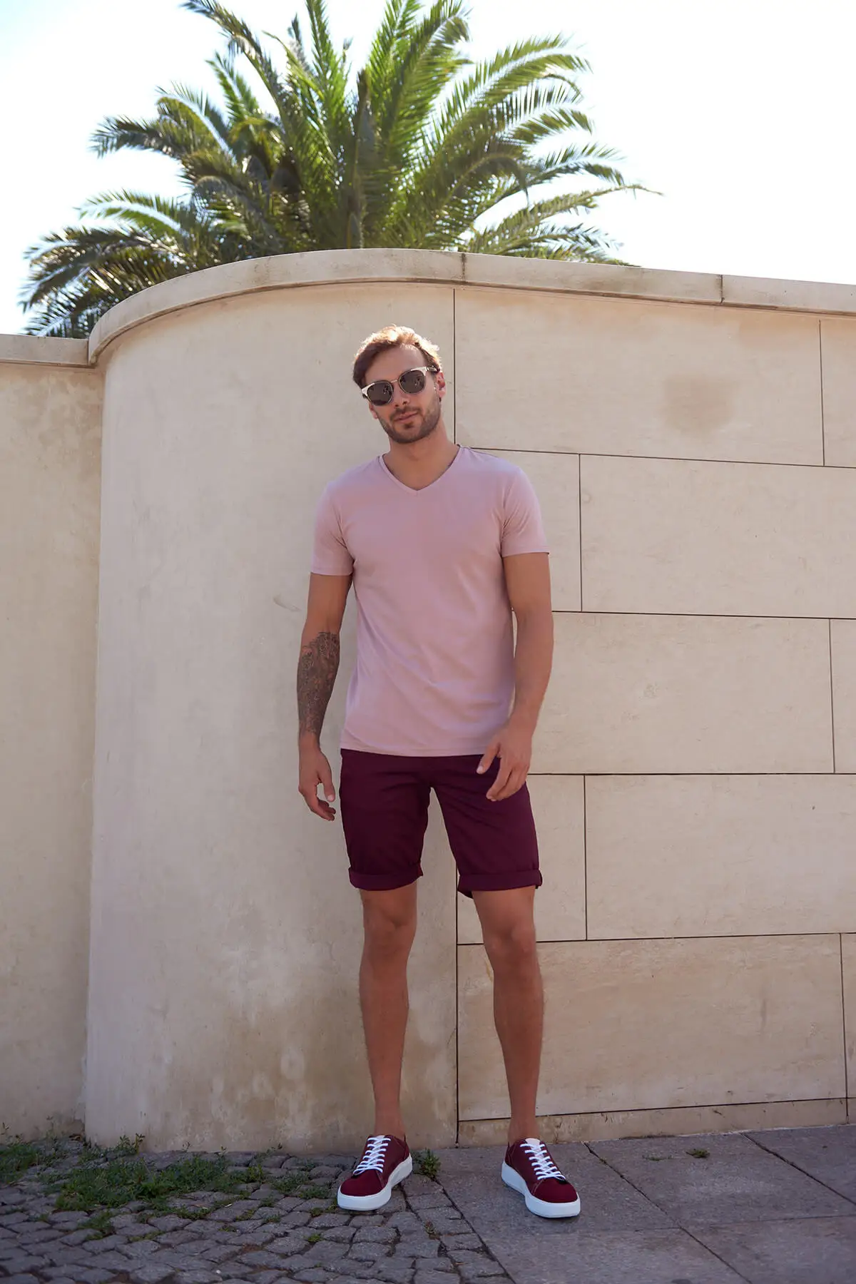 Trendyol Bordeaux мужские шорты Чино Smart Casual|Мужские шорты| |