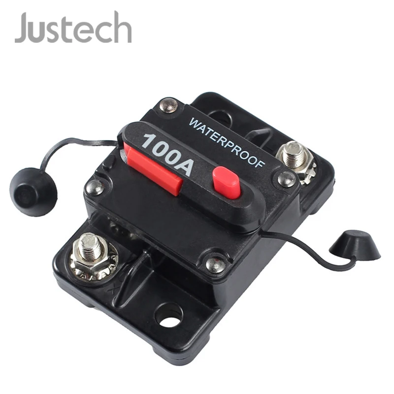 Justech 100A AMP автоматический выключатель двойной батареи IP67 Водонепроницаемый 12 В 24