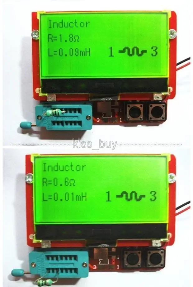 Mega328 Transistor Tester ESR Meter Big Screen LCD Diode Triode Capacitance NPN PNP MOSFET inductor | Электроника