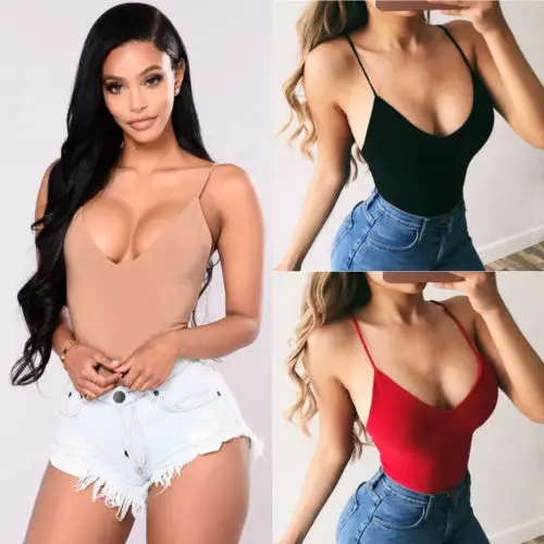 

USA Women Crochet Spaghetti Strap V Neck Vest Cami Tank Crop Tops Shirt Blouse