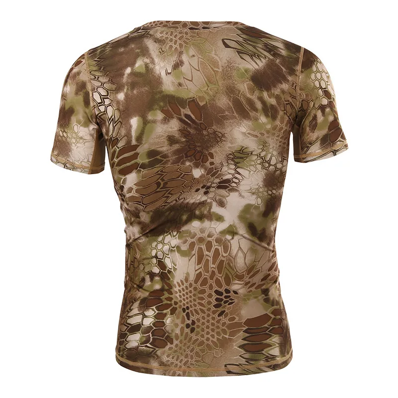 Камуфляжная быстросохнущая футболка для мужчин и женщин, для тактических тренировок, походов, скалолазания, армейских фанатов, спортивные ... от AliExpress WW