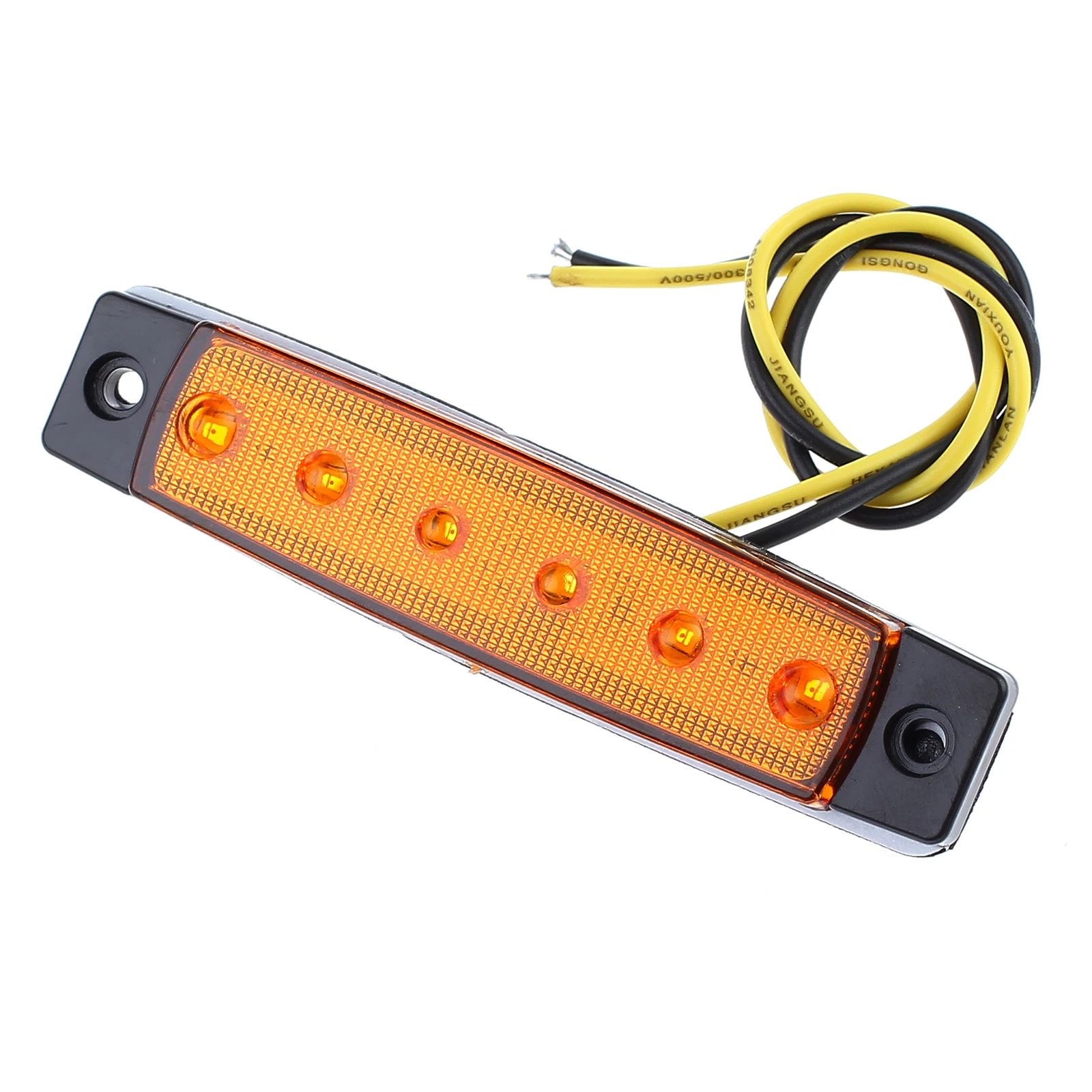 Justech 10 шт 12 V вольт SMD 6 светодиодный красный Боковой габаритный фонарь трейлер