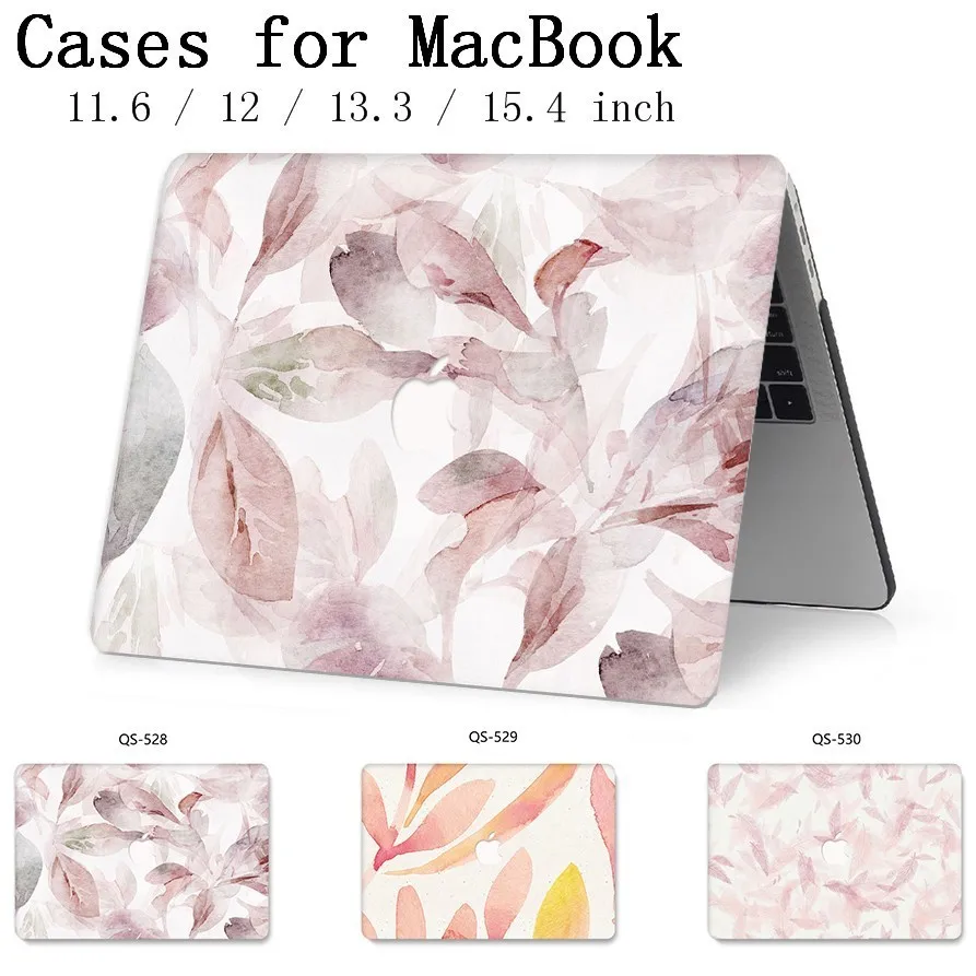 Чехол для ноутбука MacBook 13 3 15 4 дюймов Air Pro retina 11 12 с защитой экрана клавиатуры