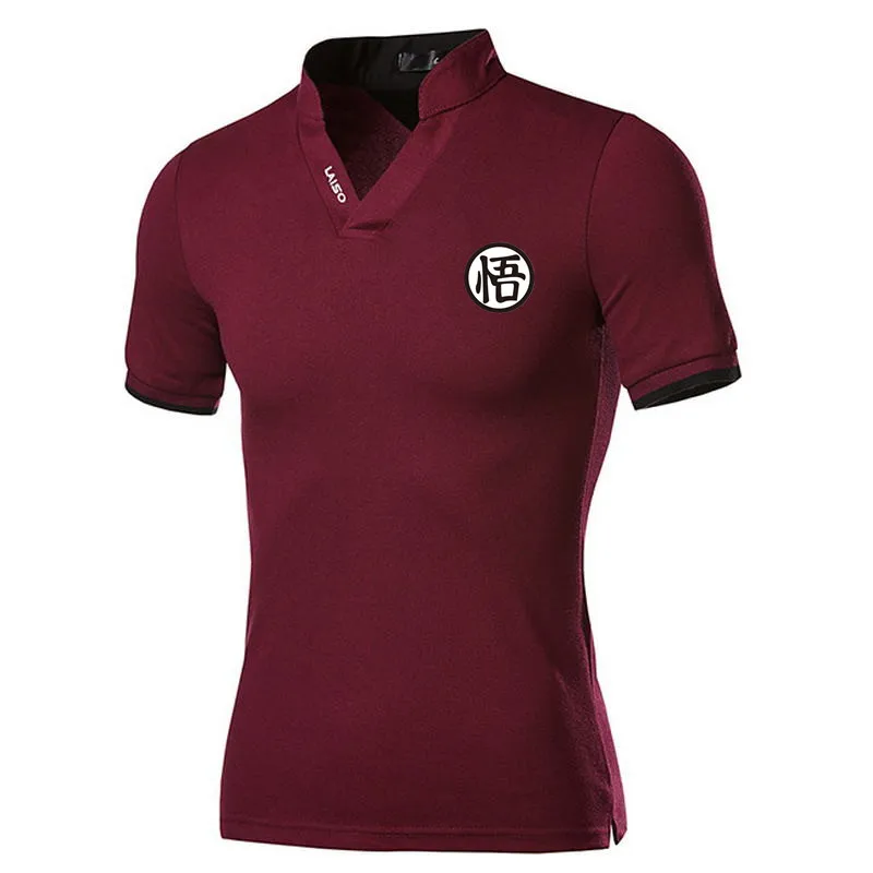 Рубашка-поло мужская с коротким рукавом модная повседневная спортивная одежда