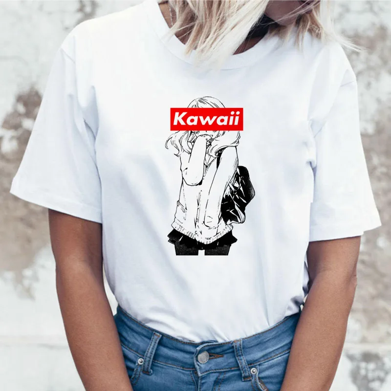 Женская футболка с рисунком в виде кошки|Футболки| |