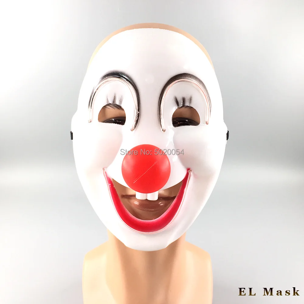 New Fashion 10 Colors Optional Novelty Costumes Neon Light up mask Decorative face Masks For DIY Glowing Bar | Тематическая одежда