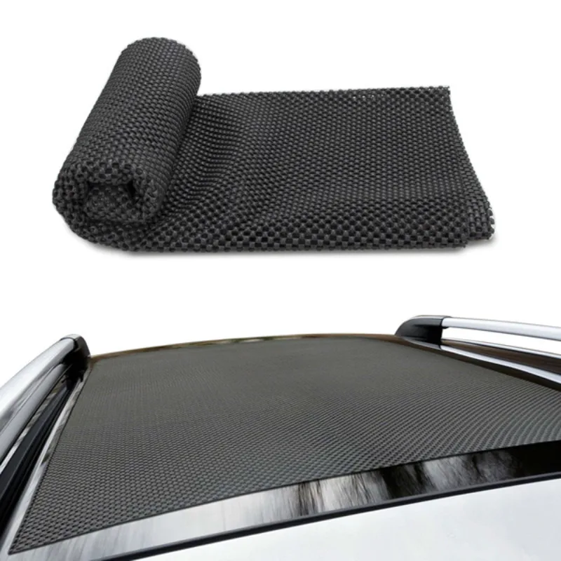 Черный ПВХ защитный коврик против царапин, нескользящий коврик для автомобильной крыши, багажник для груза от AliExpress WW