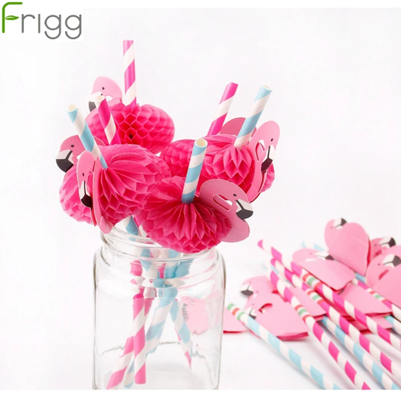 

Frigg Paper Drinking Straws Pink Flamingo Party Decor Flamingo Case Wedding Supplies Hawaiian Party Decor Happy Birthday Decor