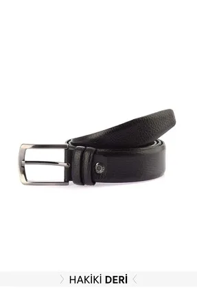 

Black Men Genuine Leather Belt TMNSS19GD0018