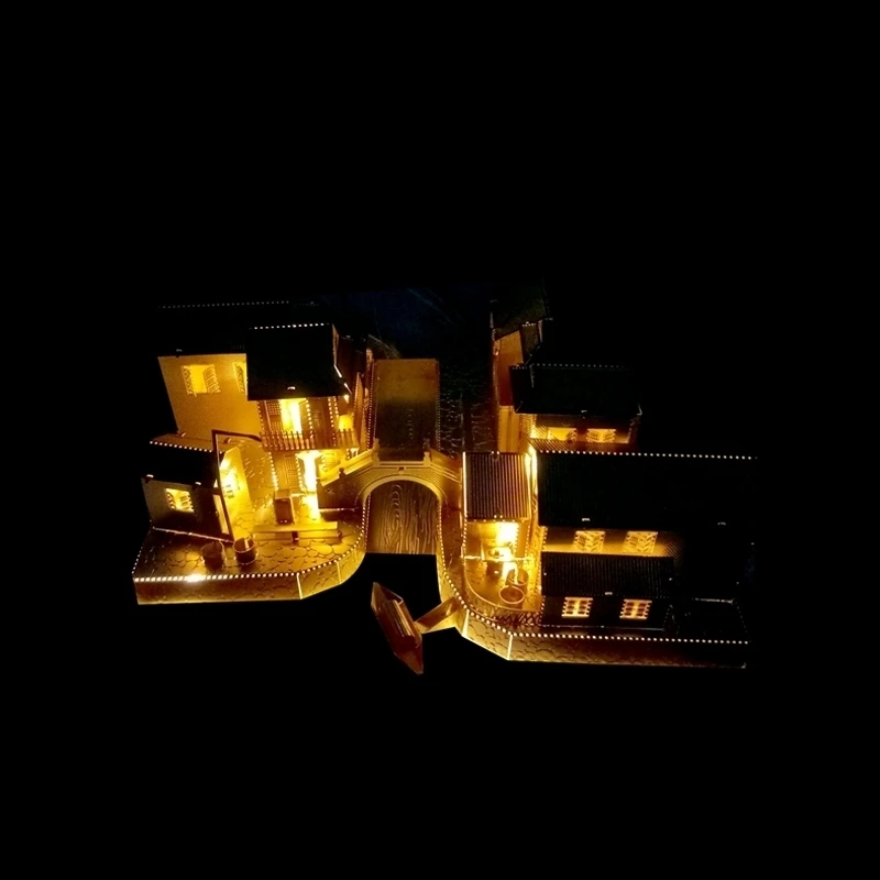 Латунные маленькие города в южной части Янцзы реки веселье 3d Металлические Diy