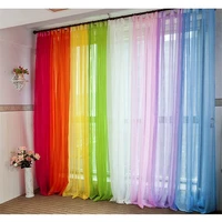 200100 cm solid color chiffon curtains tulle curtains bathroom shower curtains window panel bedroom decoration