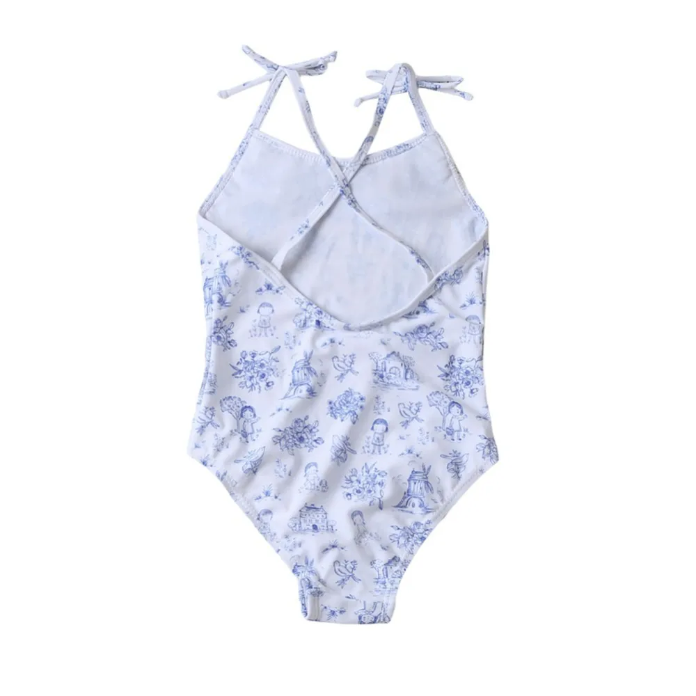 

2019 Newest Kids Baby Girls Swimsuit One Piece Summer Ruffled Swimwear Bathing Suit Swimming Clothes Princess Beach Swim Dress
