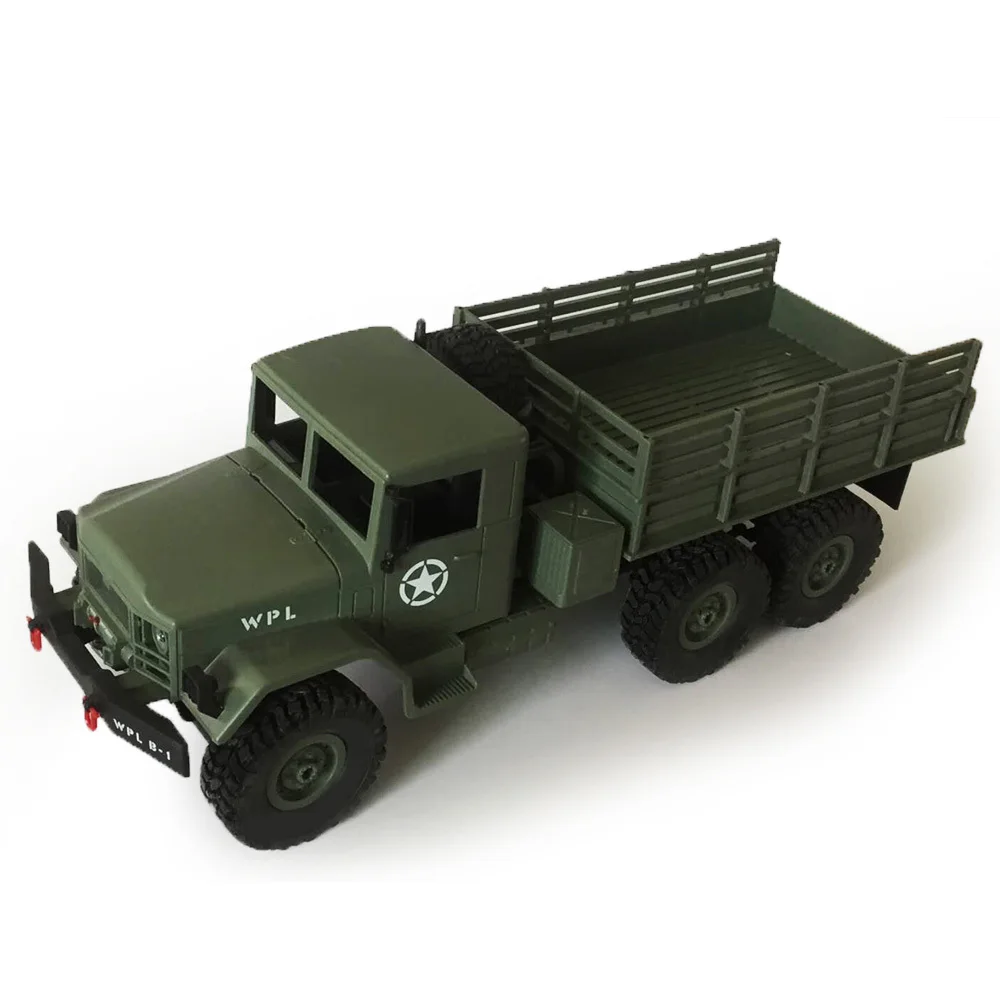 WPL 1:16 РАДИОУПРАВЛЯЕМАЯ игрушка RC военный грузовик гусеничный внедорожник 4WD 2 4G