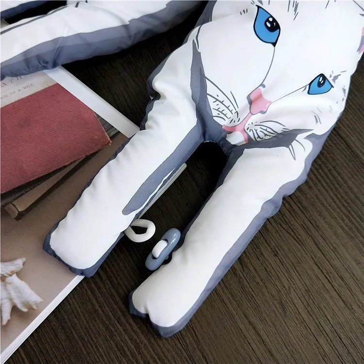 Мода 2019 уникальный дизайн 3D милый шарф с животными модный тигром котом собакой