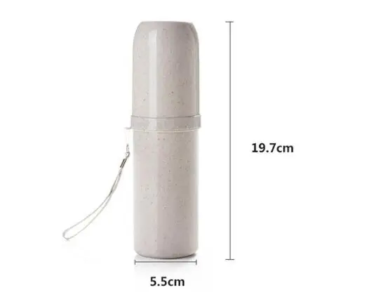 Aprince Mouth Cup Washing Portable Toiletries Storage Box Wheat Straw Travel Wash Toothbrush | Дом и сад