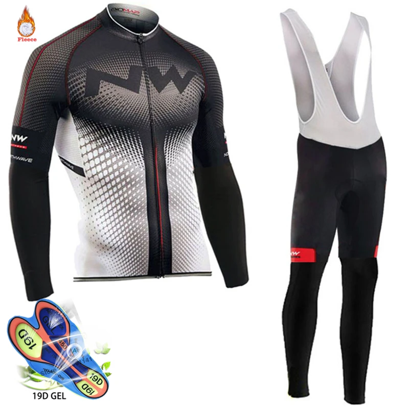 2018 Northwave Pro Team Зимняя одежда для велоспорта дышащая Ropa Ciclismo с длинным рукавом MTB