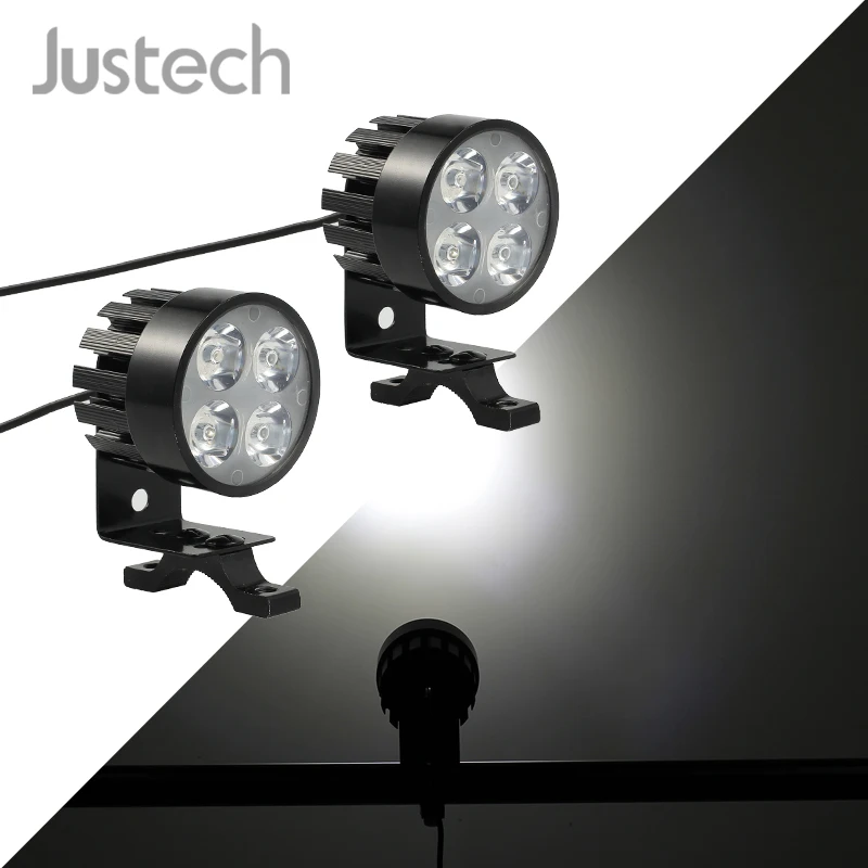 Justech 2 шт. 4 светодиодный s Универсальный мотоциклетный светильник на переднюю