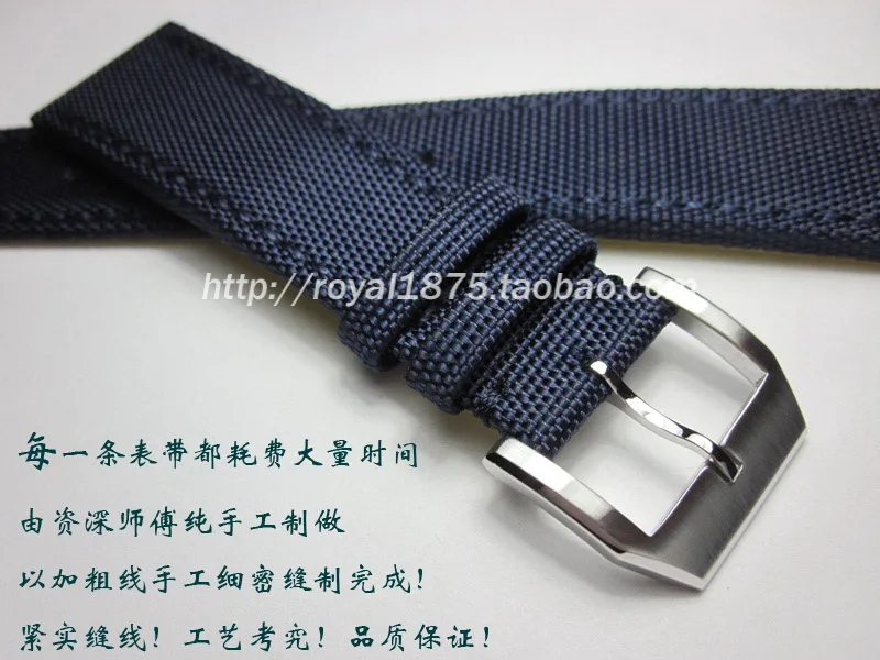 Men's Composite fiber+Leather 20 21 22mm blue Watch Band Strap For iwc Seiko Tissot Hours Male Female Belt Bracelet Wristband