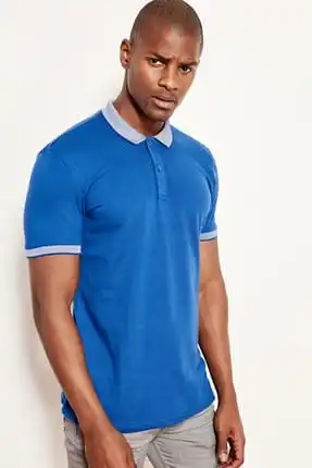 Saks Мужская хлопковая футболка поло с коротким рукавом TMNSS19BO0009|Поло| |