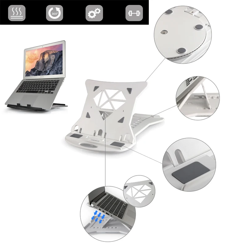 Универсальная подставка для ноутбука MacBook портативная Регулируемая
