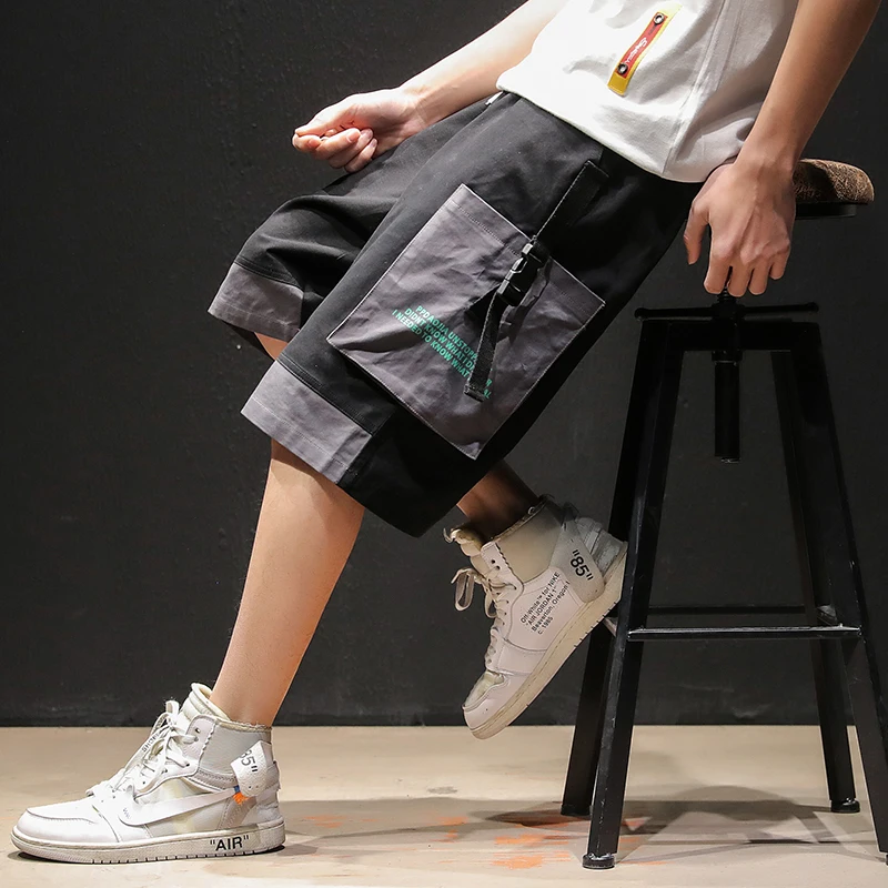 Новинка весна-лето 2019 мужские повседневные шорты в китайском стиле с вышивкой |