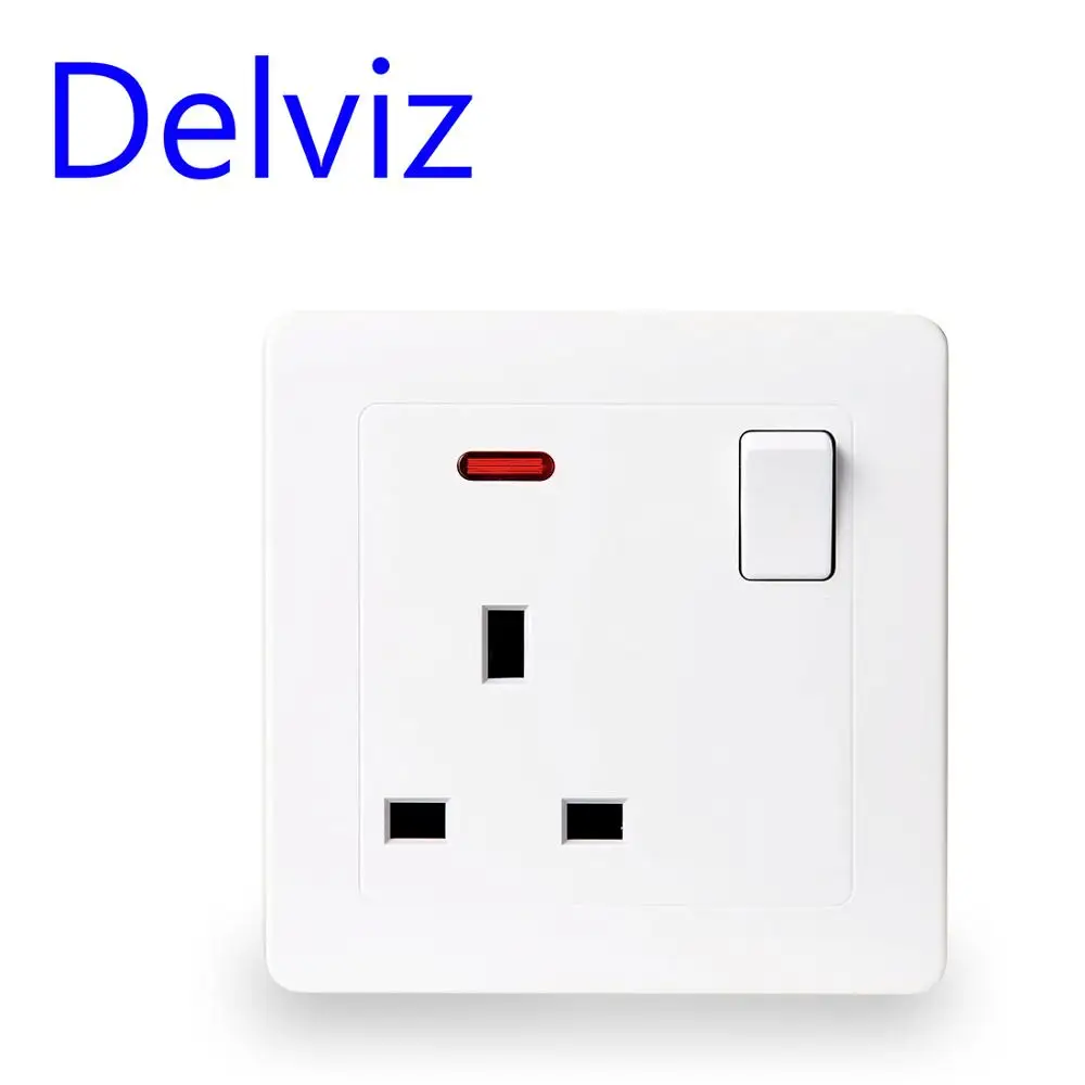 Настенная панель Delviz стандарта Великобритании 13 А тип 86 квадратное отверстие