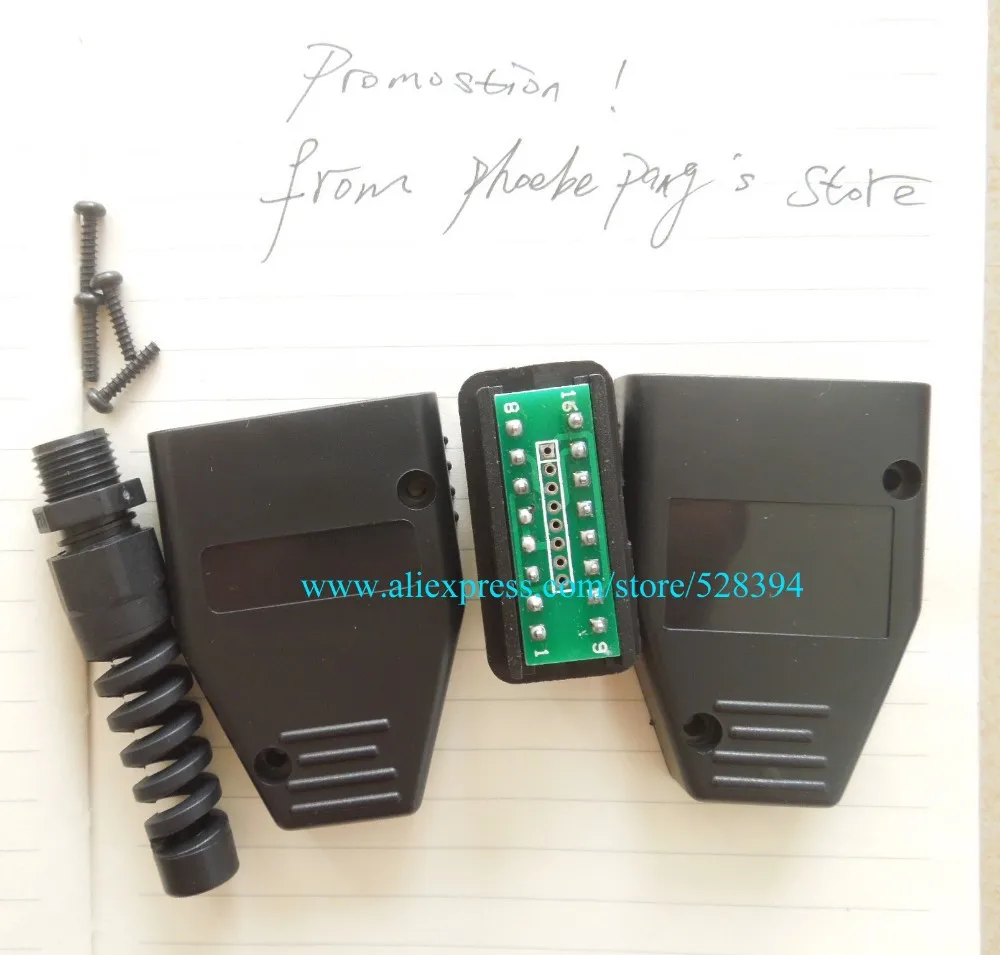 FINETRIP синий/белый/черный 100 шт. J1962 автомобильный OBD2 16Pin разъем штекер OBD адаптер проводка диагностический инструмент