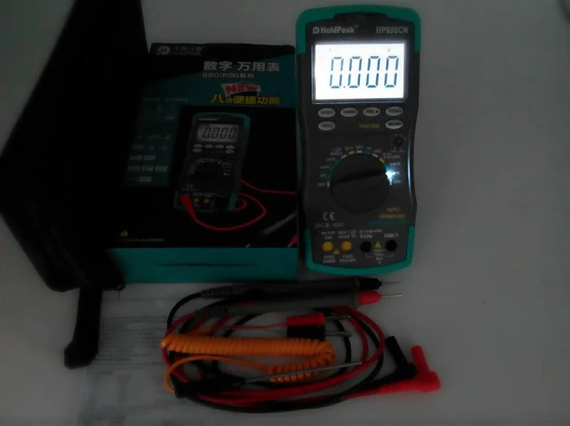 Цифровой мультиметр HoldPeak с ЖК дисплеем измеритель напряжения постоянного тока