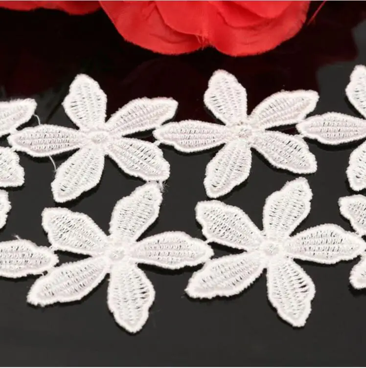 2016 Новый цветочный узор вышитые кружева Ed-ge отделка для дома искусственная лента