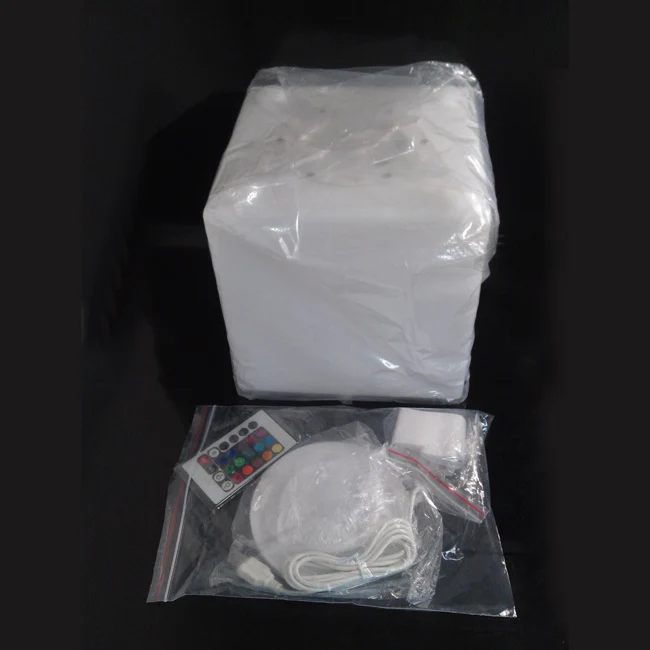 D10, D13, D15, D20cm светодиодный декоративное освещение светящийся Led стул в форме Куба 16 Цвет Меняется Освещение для праздника вечерние украшения 1 шт