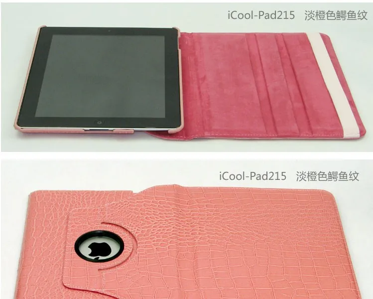 Модный чехол из крокодиловой кожи с поворотом на 360 градусов, для ipad 2, 3, 4, смарт-чехол для ipad 4