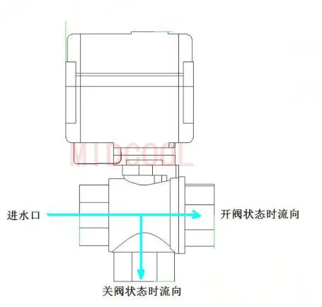 CWX-60P латунный моторизованный шаровой клапан 1/2 дюйма DN15 микро-электрический 5 в