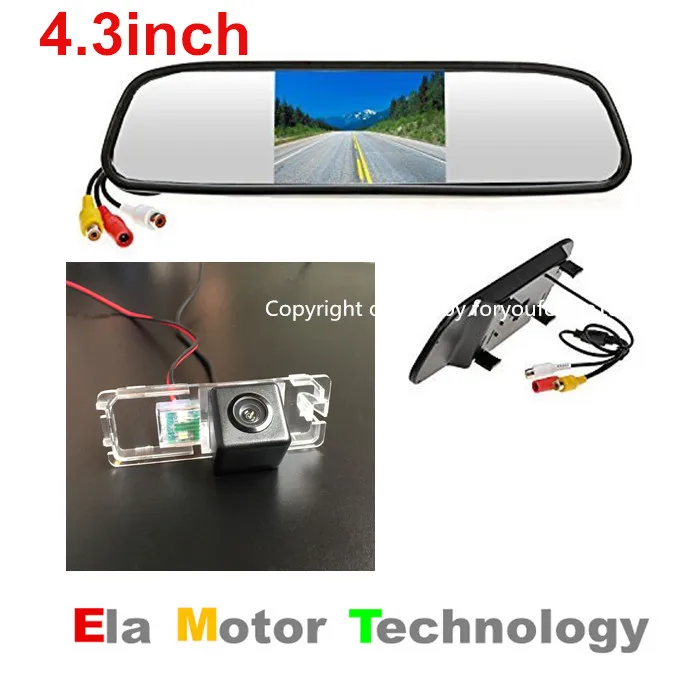 4 3 дюймовый TFT ЖК монитор для парковки автомобиля + камера заднего вида ночного