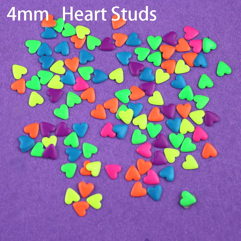 BlueZoo 1000 шт 3D наклейки красочный Неон круглые Квадратные Заклепки в виде звезд