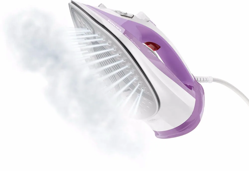 Philips Azur Performer Паровой утюг Подача пара 40 г/мин паровой удар 140г Подошва SteamGlide