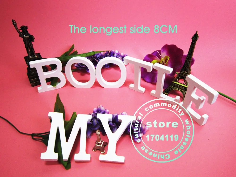 15 см украшения для дома искусственные деревянные белые буквы Алфавит свадебная