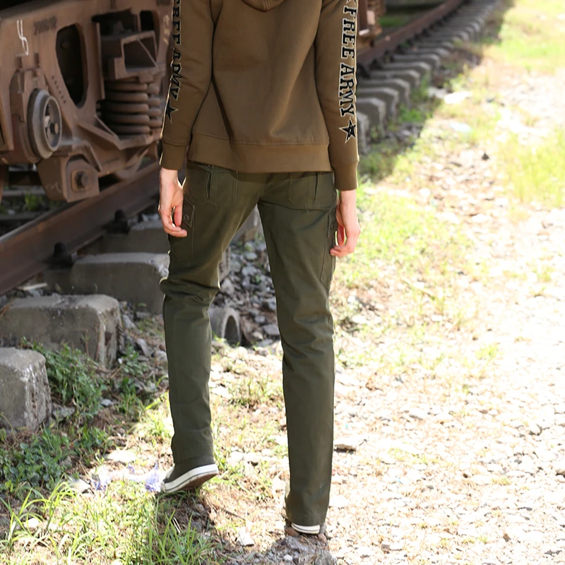 Женские брюки-карго в стиле милитари, зеленые брюки-карго для пробежек, брюки-карго, новый дизайн от AliExpress RU&CIS NEW