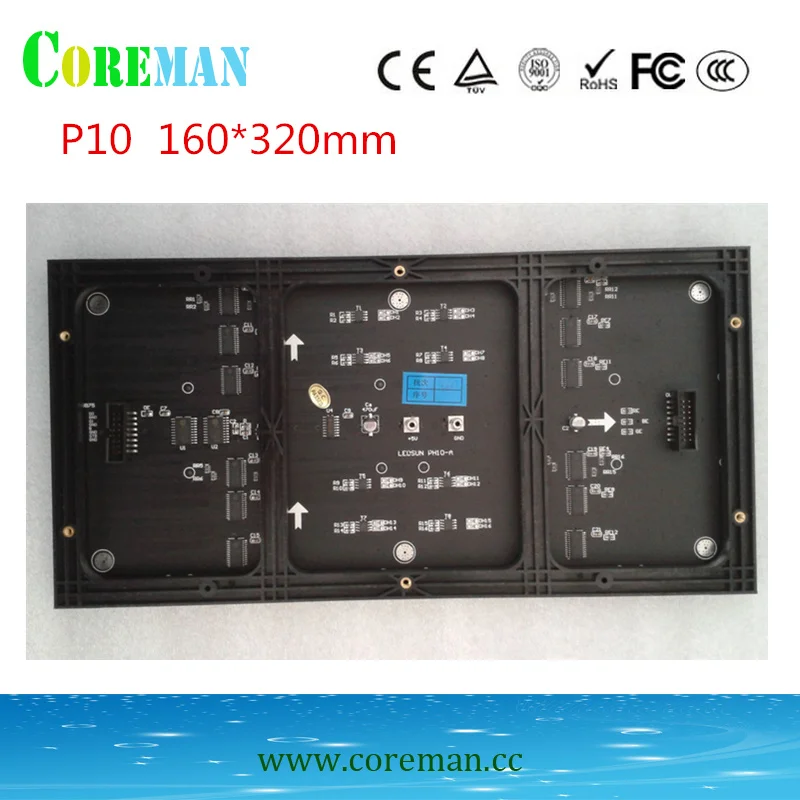 Светодиодный модуль p10 smd p10 p5 smd уличный светодиодный дисплей контроллер rgb светодиодный модуль запасные части Светодиодная панель