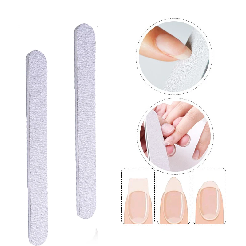 50 шт. пилки для ногтей от поставщика Профессиональная пилочка дизайна серая