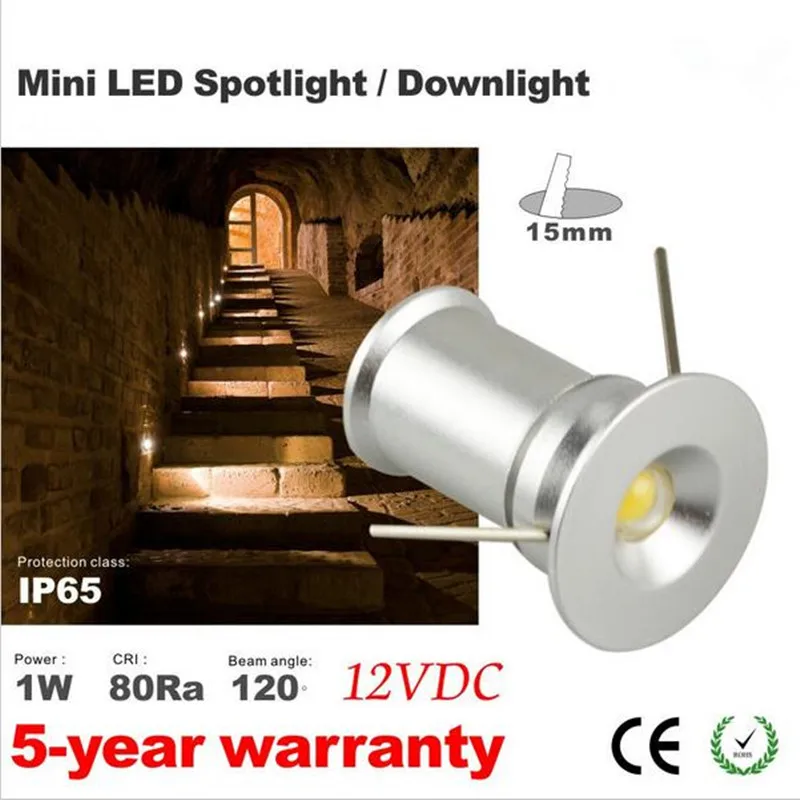 Бесплатная доставка Круглый Потолочный Точечный светильник мини 1 Вт потолочный