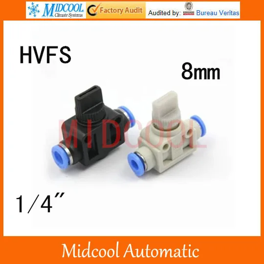 

Пневматический клапан HVFS с ручным управлением, порт клапана PT 1/4 дюйма, 8 мм, пластиковая труба, быстрое соединение, предохранительный клапан