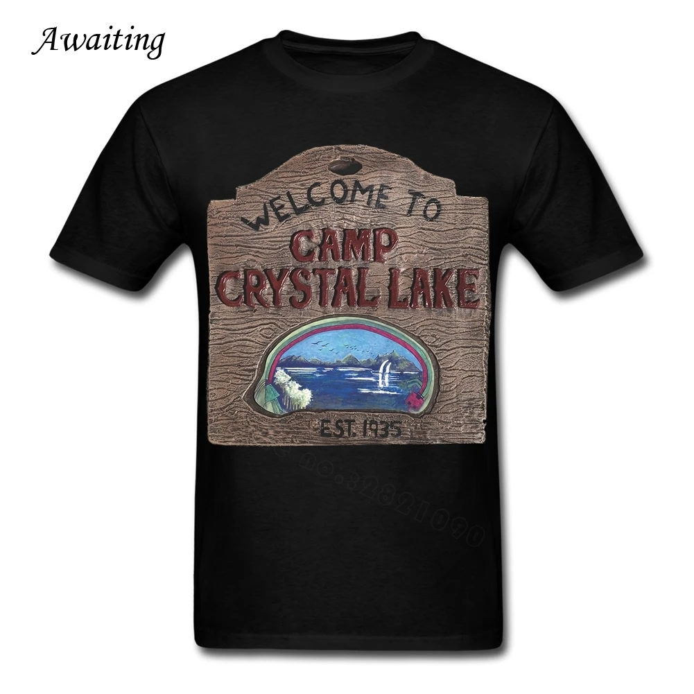С коротким Рукавом Лагерь Хрустального Озера Пятницу 13 го Мужской Футболки лето