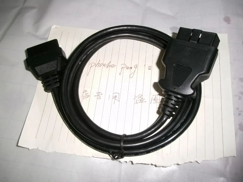 FINETRIP 5 шт. CNPAM 1,5 м Удлинительный кабель 16 контактов ELM327 OBD II OBD2 соединитель для удлинителя Авто Диагностический адаптер для прибора