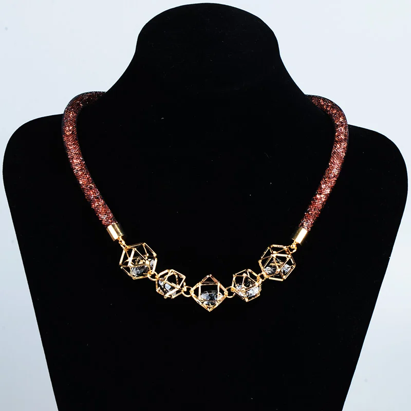 LFPU высокого качества 3 вида стилей с украшением в виде кристаллов кулон ожерелье