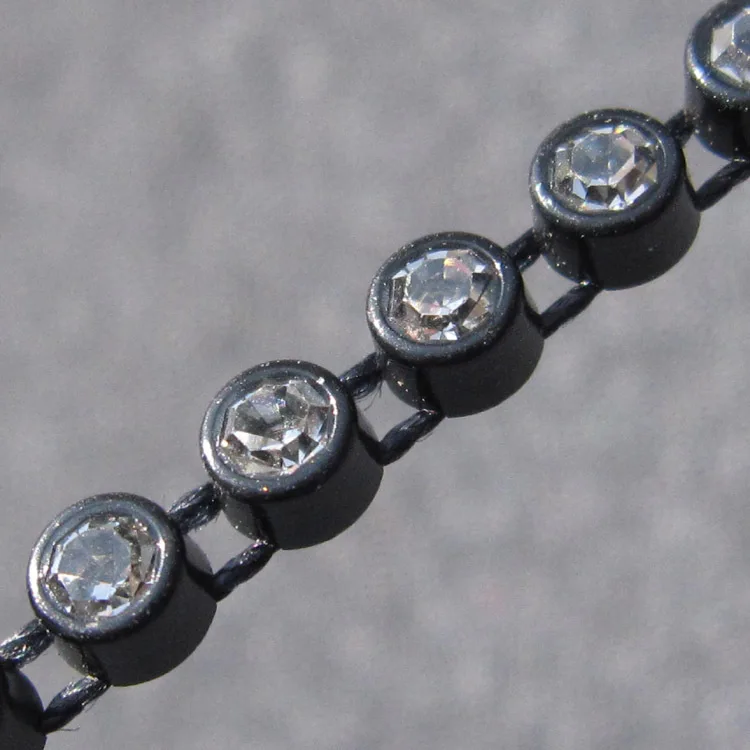 SS8 Plastic Crystal Rhinestone Banding Jewellery Making Accessories 10Yards/lot Crystal Rhinestone Banding Trim AM TAIDIAN