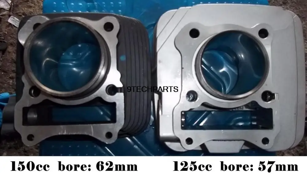 GS125 GN125 EN125 GZ125 DR125 TU125 поршень цилиндра большого диаметра 150cc 62 мм Размер отверстия для двигателей 157FMI K157FMI
